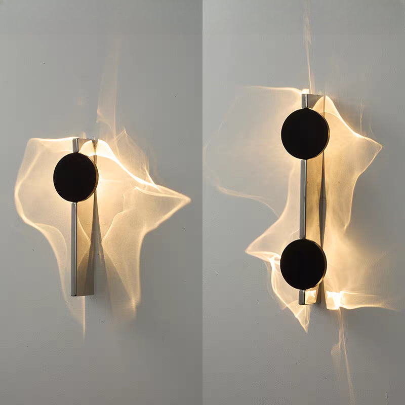 Nordic Corrugated LED Wall Sconce – Artistic Bedroom and Hallway Ambient Wall Lighting for Modern Home Decoration