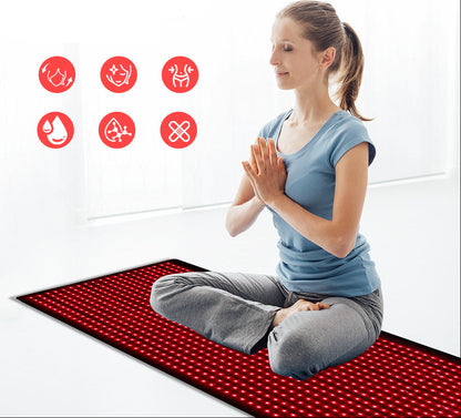 Full Body Red Light Therapy Mat – Large Infrared LED Blanket with 660nm and 850nm Lights for Wellness, Muscle Recovery and Relaxation