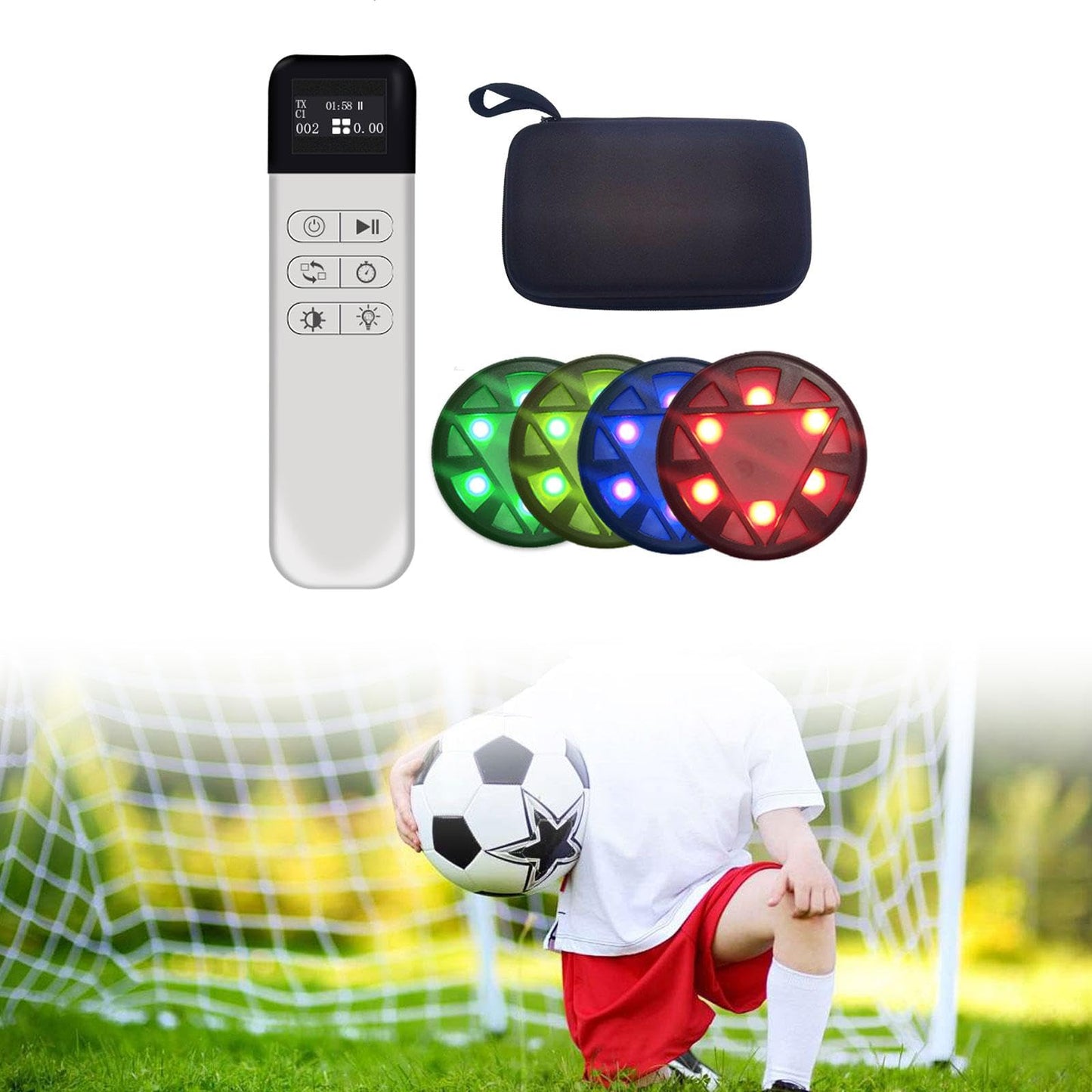 Remote Control Speed Training Lights – Reflective Agility Reaction Training System for Sports Performance, Coordination and Athletic Skill Development