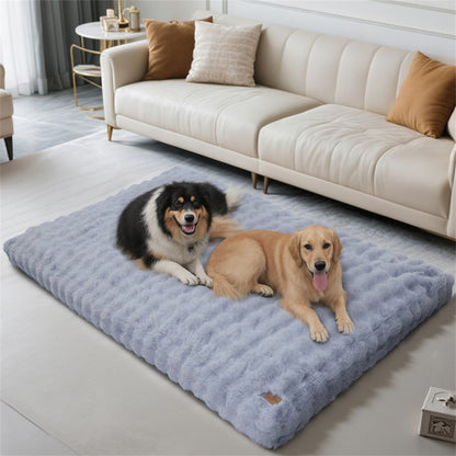 Ultra Plush Dog Bed – Soft Washable Pet Cushion Mattress for Large Dogs, Crates and Comfortable Sleep