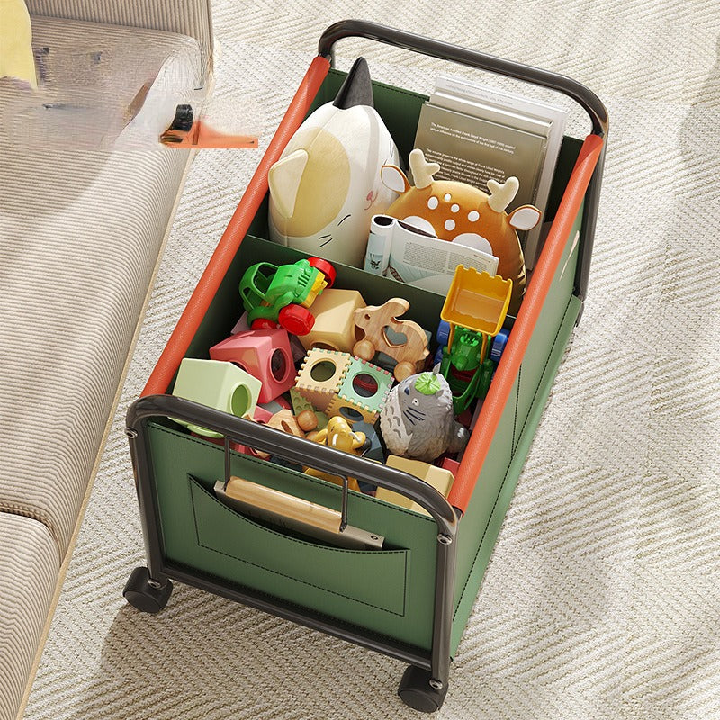 Children's Toy Storage Organizer – Mobile Bookshelf and Storage Rack for Building Blocks, Dolls, Books and Nursery Organization
