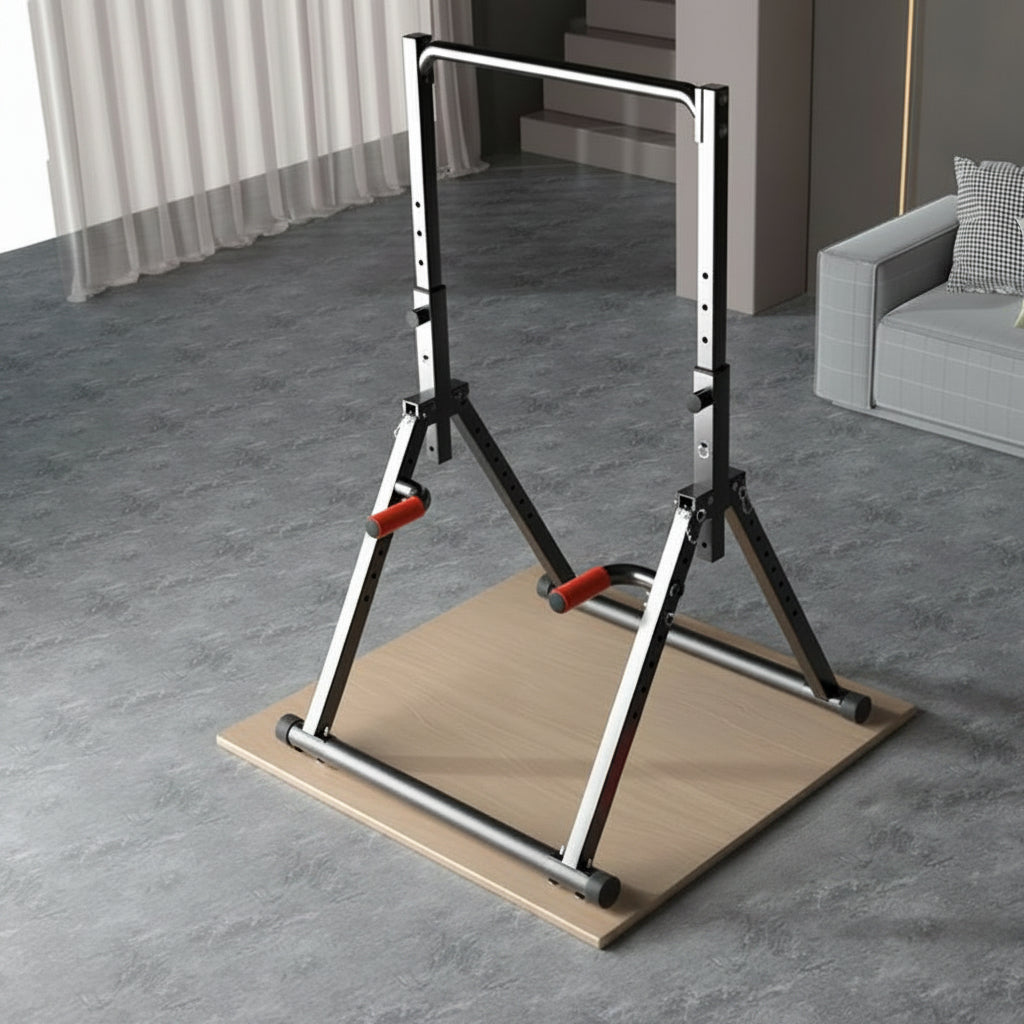 Foldable Pull Up Bar Station – Indoor Horizontal Bar Fitness Equipment for Kids and Family Strength Training at Home