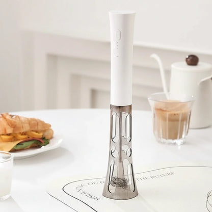 Wireless Milk Frother – Rechargeable 3 Speed Electric Whisk for Coffee, Matcha, Baking and Cream Frothing