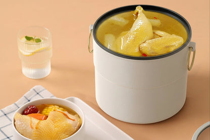 Electric Multi Cooker Hot Pot – Split Double Cooking Pot for Boiling, Steaming and Family Meals with Convenient Heating