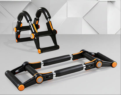 Adjustable Arm Strength Trainer – Push Up Support Frame with Spring Resistance for Home Fitness and Muscle Building