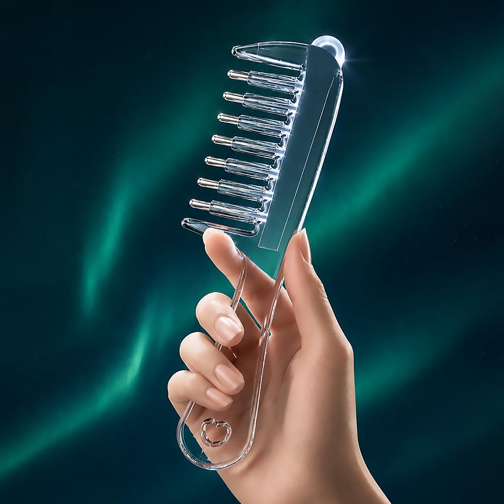 Scalp Liquid Applicator Comb – Mini Portable Anti-Static Hair Care Tool for Precise Serum, Oil and Nourishing Treatment Application at Home