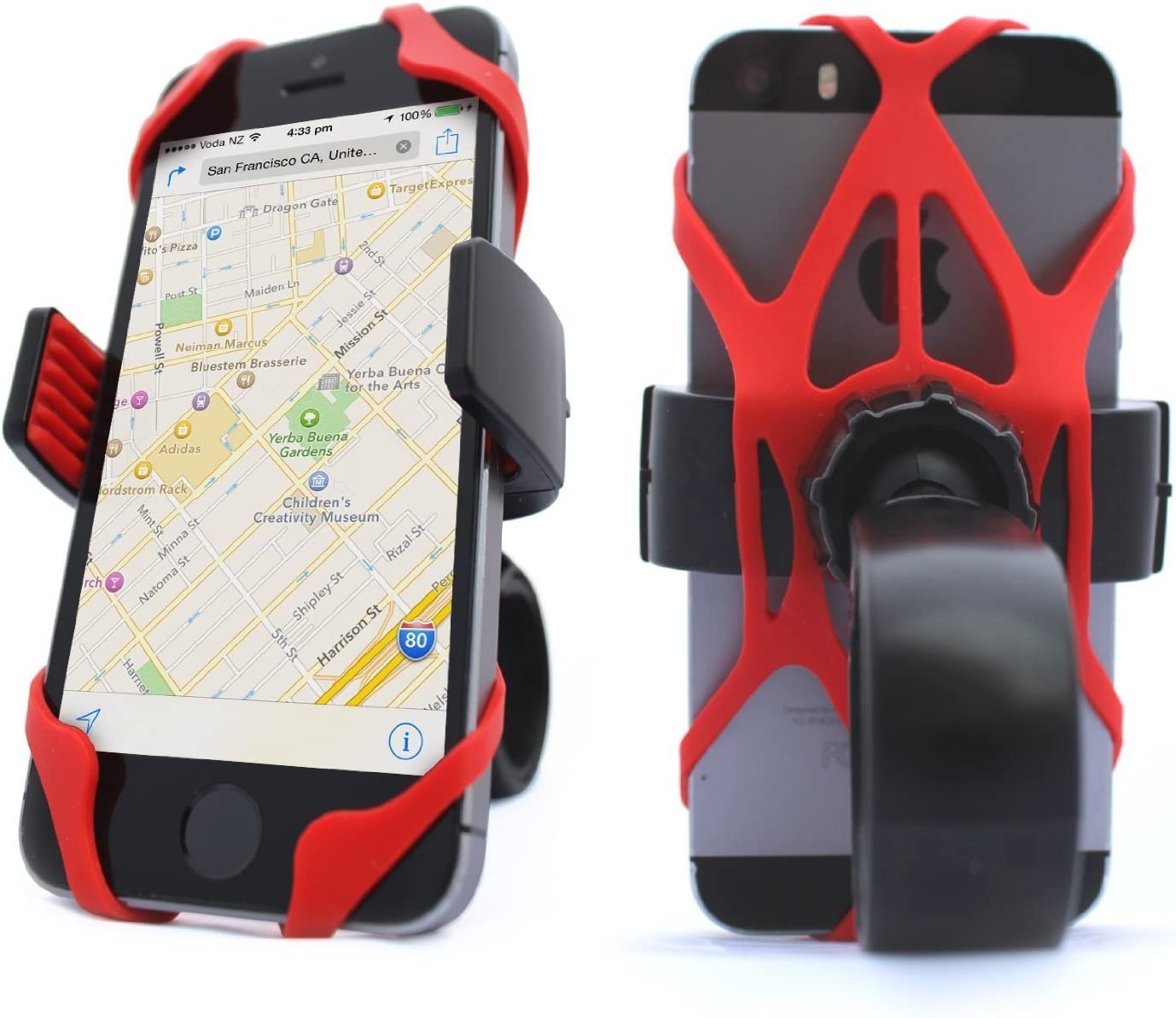 Universal Motorcycle GPS Phone Holder with USB Charging – Waterproof Handlebar Mount for Secure Navigation and Convenient Device Charging.