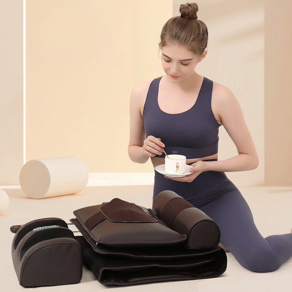 Foldable Electric Massage Mattress – Full-Body Heated Pad with Kneading and Vibration Functions for Relaxation, Comfort and Home Wellness