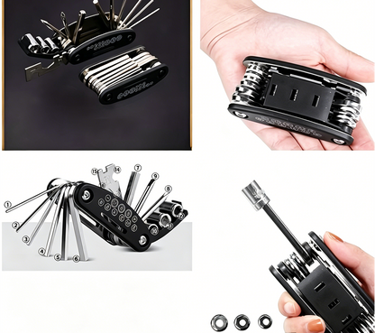 Socket Wrench Set – 16-in-1  Non-Slip Rotating Head with Durable Stainless Steel Design for Universal Home, Car Repair and DIY Projects