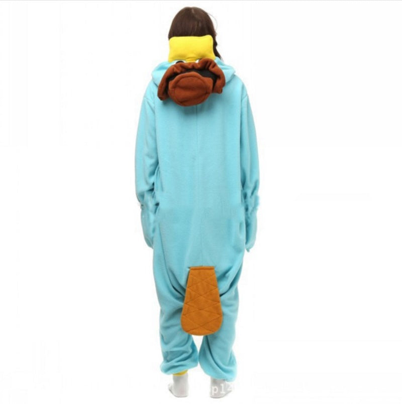 Animal Kigurumi Duck Onesie – Cute Cartoon Pajama Costume for Adults and Kids, Cozy Halloween Cosplay, Parties, Sleepovers and Fun Homewear