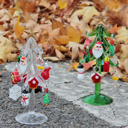 Murano Glass Christmas Tree – Handmade Holiday Figurine Ornament for Luxury Seasonal Home Decor and Memorable Gifts