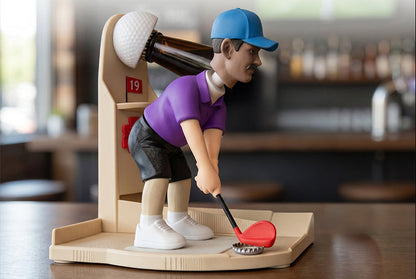 Golf Bottle Opener –3D  Creative Printed Beer Opener Gadget for Home Bars, Parties, Wine Nights and Fun Gifts for Golf Lovers