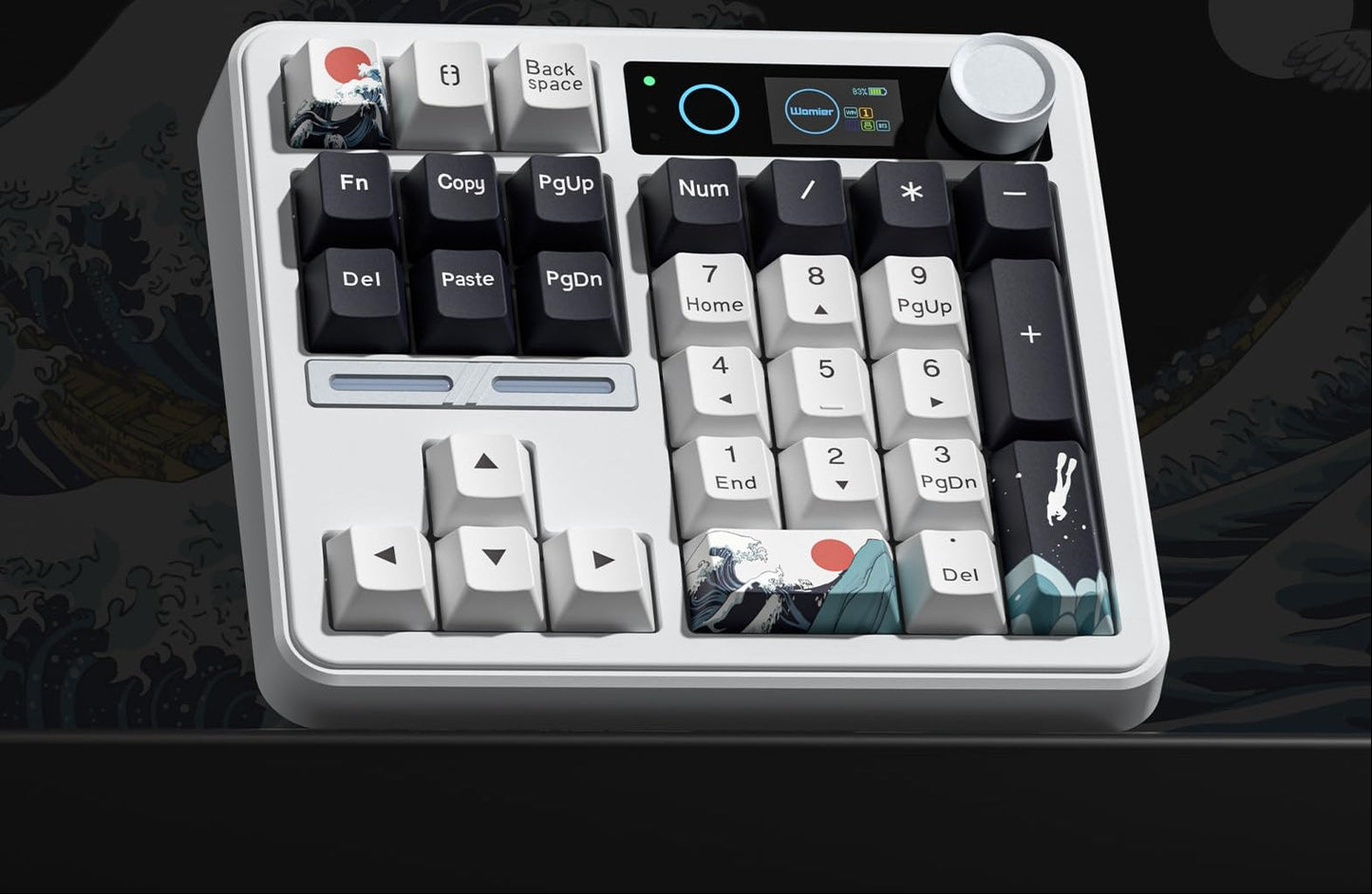 Wireless Mechanical Numpad Keyboard – Compact Gasket-Mount Numeric Keypad with Responsive Mechanical Switches for Gaming, Office and Productivity