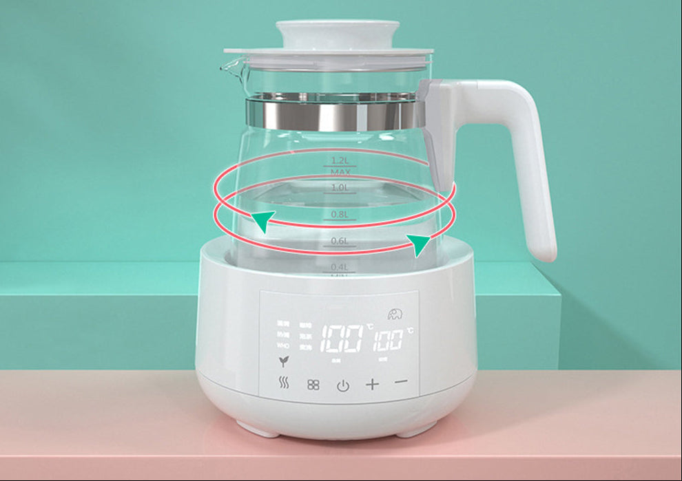 Smart Electric Baby Kettle – 1.2L Thermostatic Milk Warmer with 24-Hour Keep-Warm Function for Infant Formula and Water Preparation
