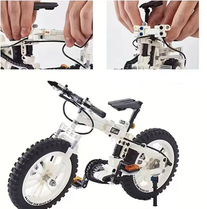 Mountain Bike Building Block Set - Educational Bicycle Model Construction Toy for Kids and Hobby Collectors