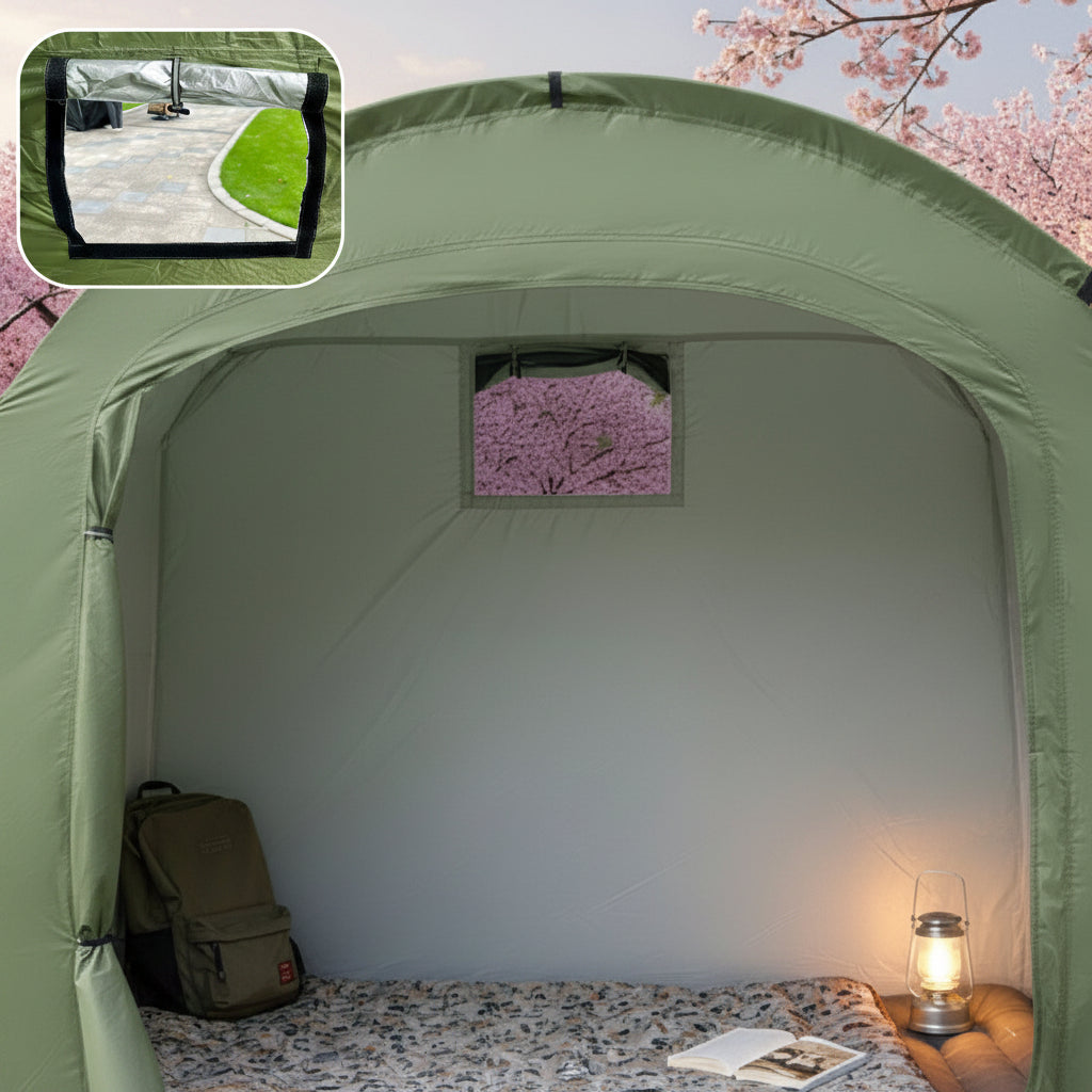 Outdoor Bike Shelter Tent – Portable Waterproof Bicycle Canopy with Thick Oxford Cloth Protection for Cycling, Travel, Hiking and Camping