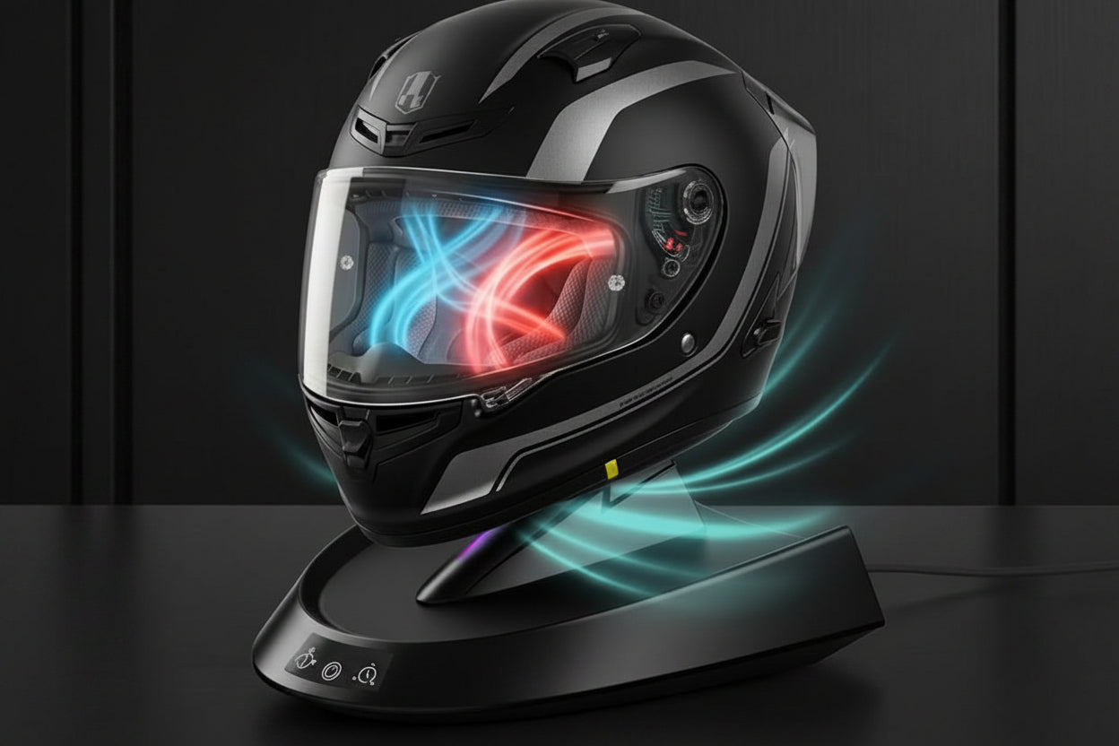 Smart Helmet Dryer – Temperature Controlled Sterilizing Dryer for Motorcycle, Bike, Ski and Sports Helmets with Fast Drying