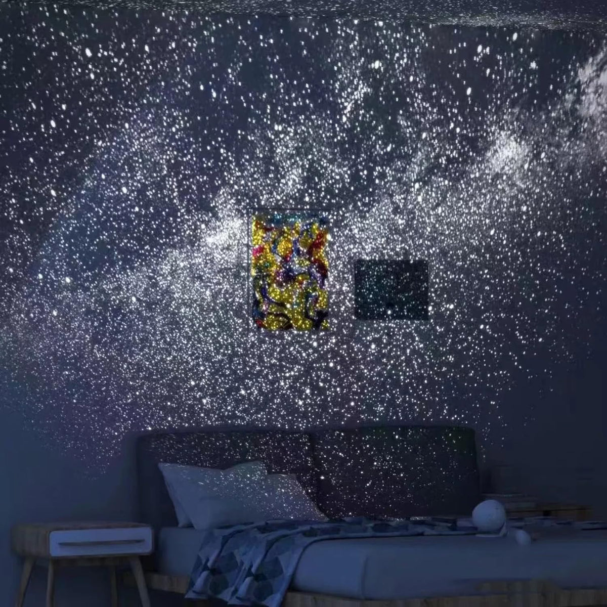 Galaxy Projector Night Light - Rotating Starry Sky Planetarium Lamp for Bedrooms, Parties and Romantic Decor