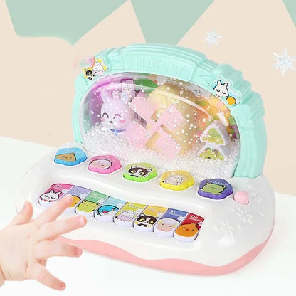 Electronic Piano Keyboard Toy-Musical Learning Instrument with Lights and Sounds for Kids Educational Development