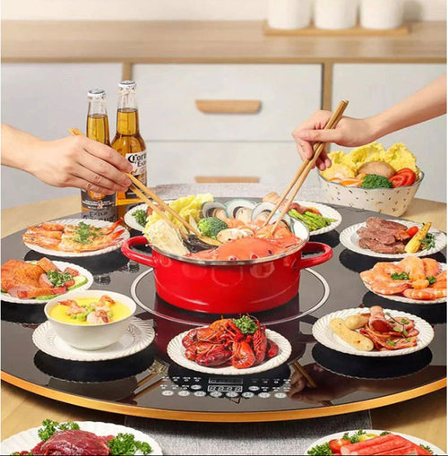 Foldable Electric Food Warming Tray - Multifunction Heating Plate for Keeping Meals Warm at Home and Gatherings