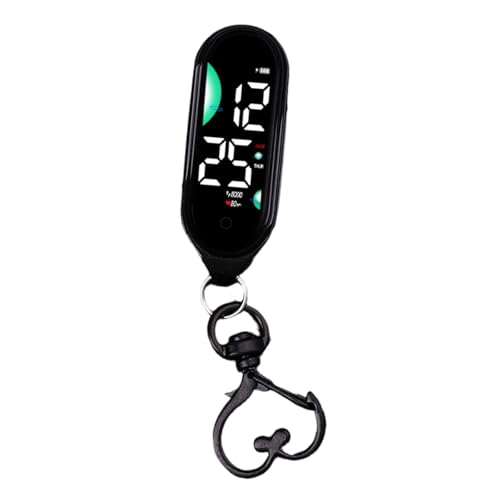 LED Digital Pocket Watch – Waterproof Electronic Hanging Watch with Luminous Display and Carabiner Clip for Kids, Adults and Outdoor Activities