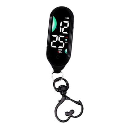 LED Digital Pocket Watch – Waterproof Electronic Hanging Watch with Luminous Display and Carabiner Clip for Kids, Adults and Outdoor Activities