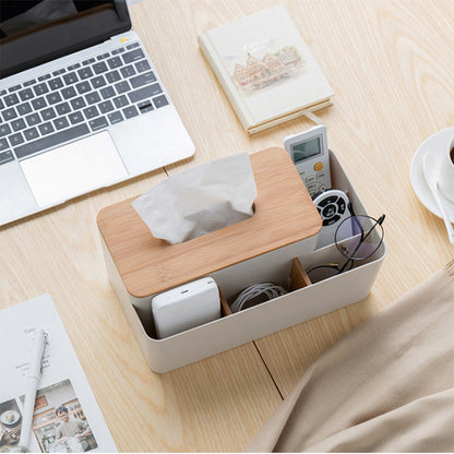 Elegant Wooden Tissue Box Holder – Sturdy Paper Storage Organizer with Easy Refill Design for Home, Restaurant, Hotel and Car