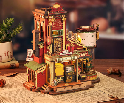 Christmas Wooden Music Box Puzzle – 3D DIY Model Kit with Musical Mechanism for Holiday Crafts, Display and Memorable Gifts