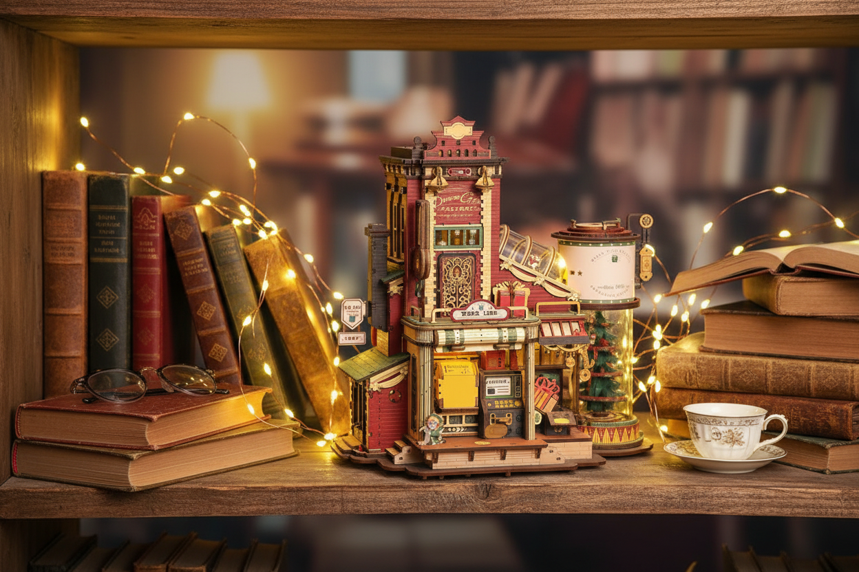 Christmas Wooden Music Box Puzzle – 3D DIY Model Kit with Musical Mechanism for Holiday Crafts, Display and Memorable Gifts