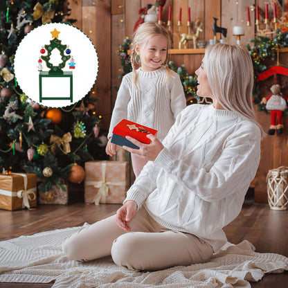 Wooden Christmas Countdown Calendar – Santa Snowman DIY Tabletop Ornament for Holiday Family Traditions