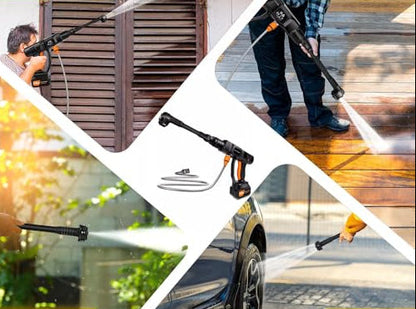 Cordless Pressure Washer – Portable Brushless Power Washer with 4.0Ah Battery, 6-in-1 Nozzle and Handheld Design for Car Cleaning