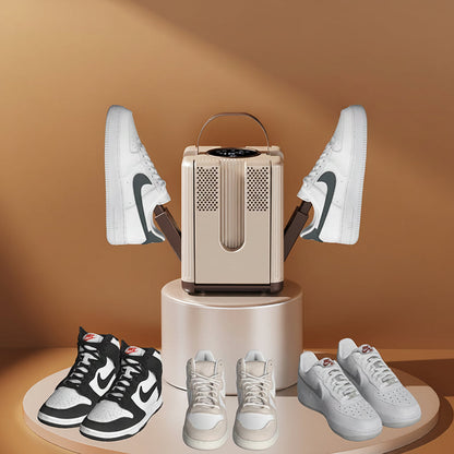Foldable Electric Shoe Dryer – 200W Six Arm Boot and Sock Warmer with Timer for Winter Moisture Removal