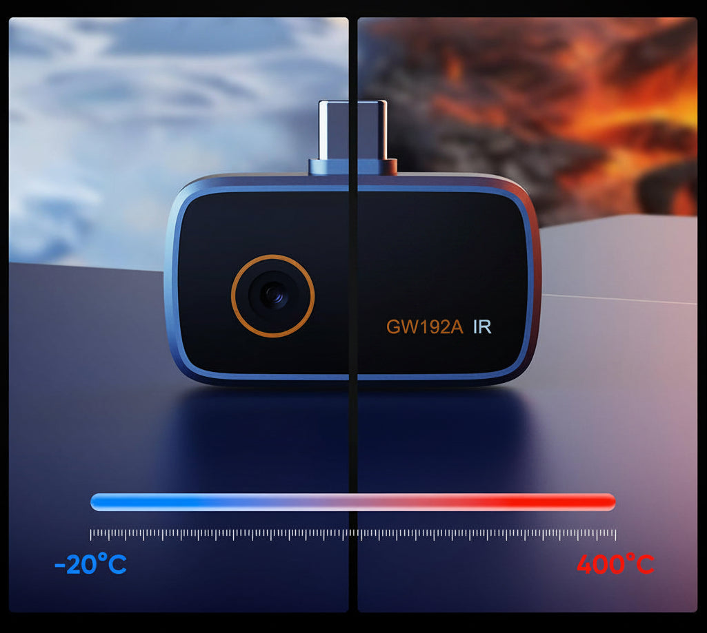 Thermal Imaging Camera – Portable 192x192 Infrared Thermal Scanner for Android iPhone Electronics Inspection and Repair
