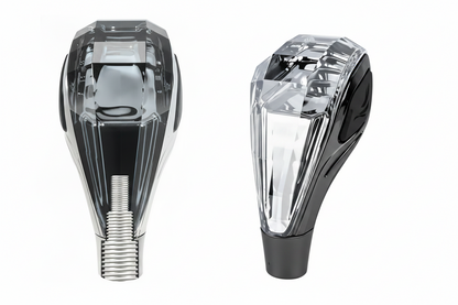 Seven-Color LED Crystal Shift Knob – Universal Illuminated Gear Shifter Handle Compatible with 8mm, 10mm and 12mm Shift Rods