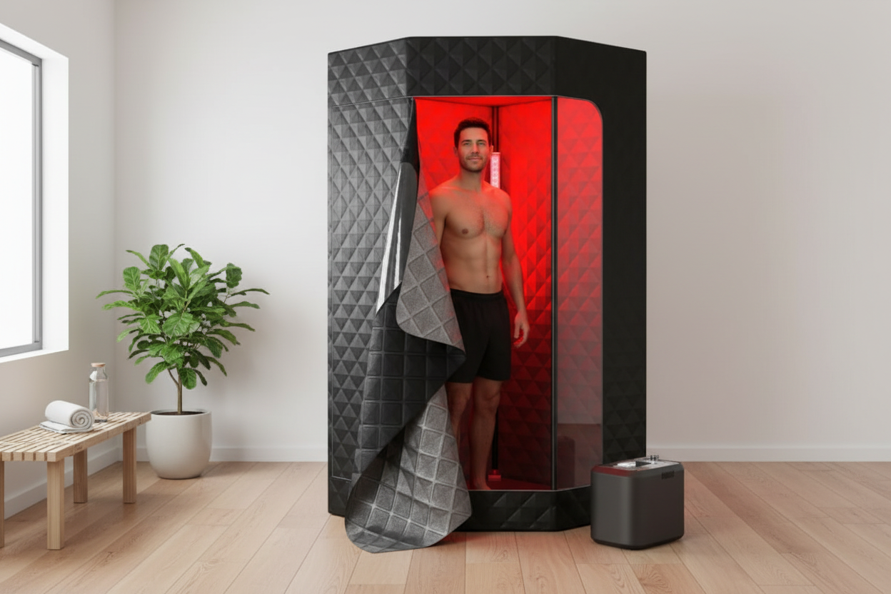 Full-Body Red Light Therapy Lamp – Portable Near-Infrared LED Panel for Home Beauty Care, Relaxation, Recovery Routines and Targeted Light Sessions