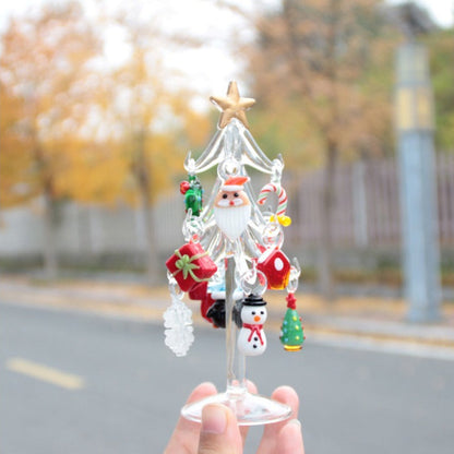 Murano Glass Christmas Tree – Handmade Holiday Figurine Ornament for Luxury Seasonal Home Decor and Memorable Gifts