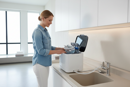 Automatic Shoe Washing Machine – Dual-Purpose Electric Cleaner with Detachable Brush Head and One-Button Cleaning for Household Footwear Care