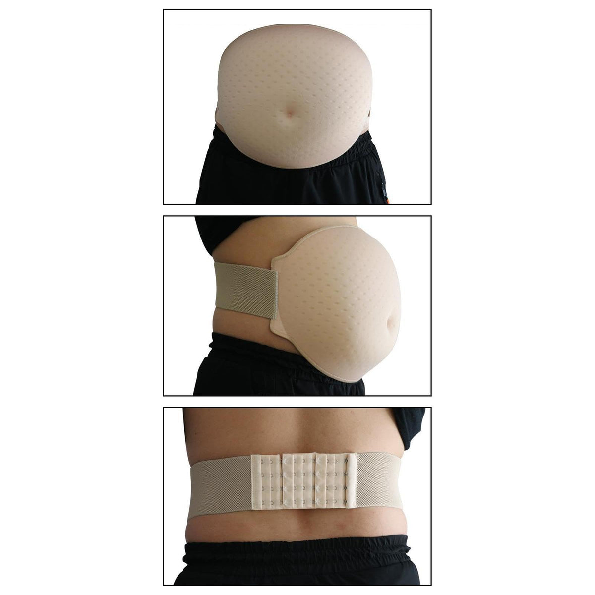 Realistic Fake Pregnancy Belly – Soft Sponge Pregnant Bump Prop for Actors, Cosplay, Film Productions and Costume Events