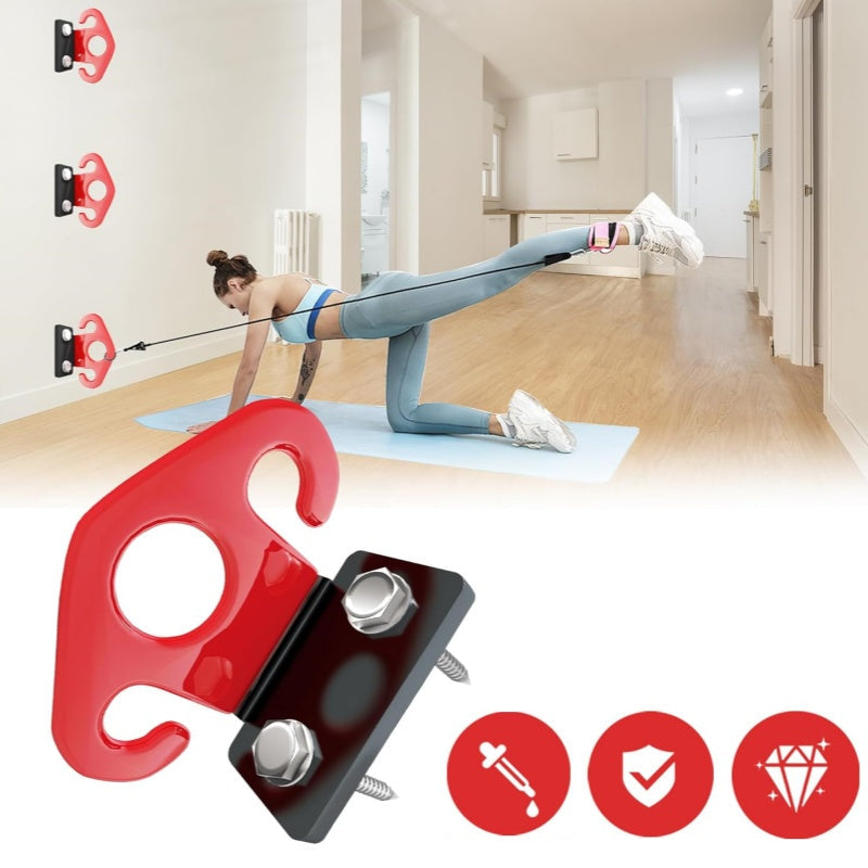 Wall Mount Resistance Band Anchor – Heavy-Duty Iron Exercise Hook for Home Gym Strength Training, Body Shaping, Fitness Workouts and Cable Exercises