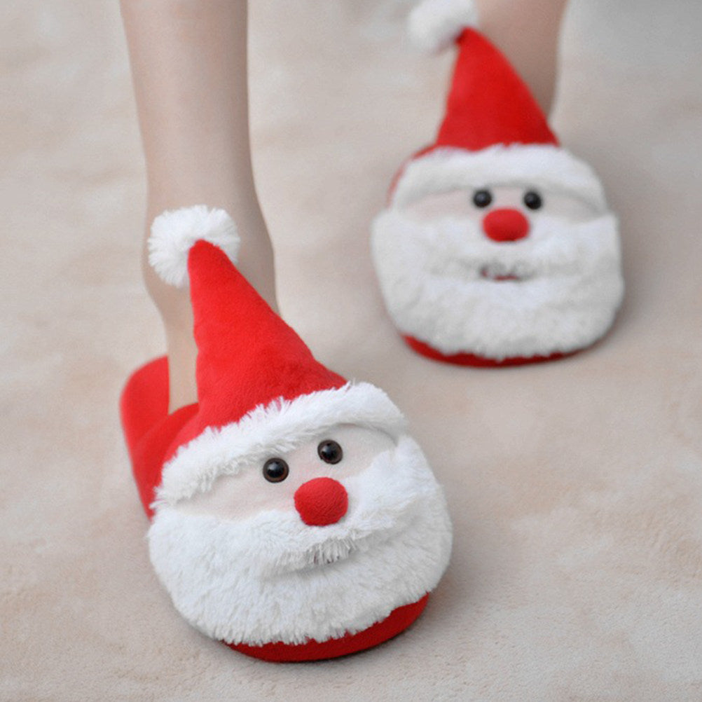 Santa Claus Slippers – Warm Non-Slip Christmas House Shoes for Adults and Kids with Cozy Holiday Comfort