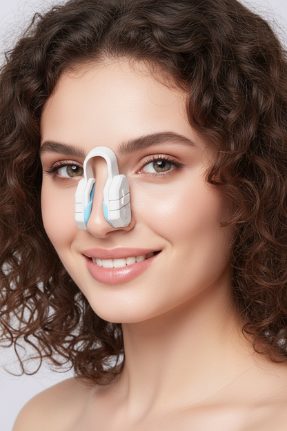 EMS Nose Shaper Clip – Microcurrent Pulse and Vibration Beauty Tool for Gentle Nose Massage, Contouring Routine and Convenient At-Home Facial Care