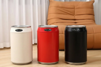 Automatic Round Waste Bin – Modern Hands-Free Trash Can with Lid for Bathroom, Bedroom, Kitchen and Stylish Home Organization