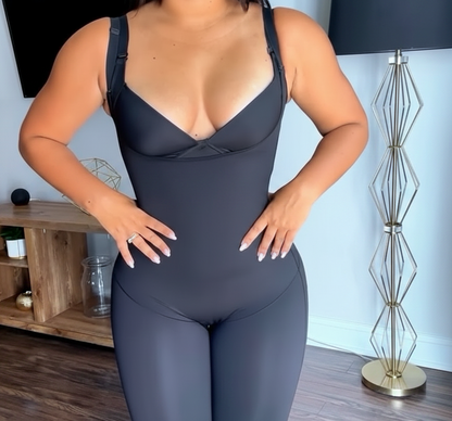 Colombian Faja Body Shaper – Sculpting High Waist Girdle with Tummy Control, Push-Up Compression and Knee Length Design for Women