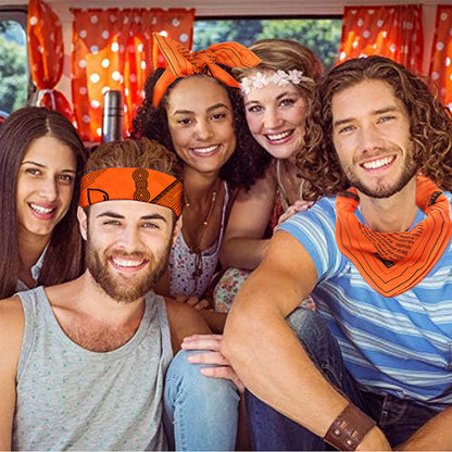 Survival Bandana – High Visibility Emergency Head Scarf with Camping Tips for Hiking, Backpacking and Outdoor Preparedness