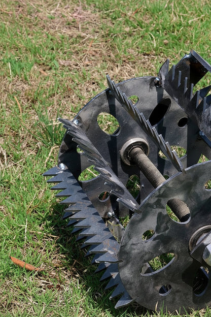 Heavy-Duty Weeding Wheel Attachment – Cultivator Head for Grass Removal, Farm Maintenance, Soil Work and Efficient Garden Weed Control