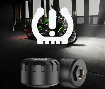 Bluetooth Motorcycle TPMS – Real Time Tire Pressure and Temperature Monitoring System with IP67 Waterproof Protection and App Alerts