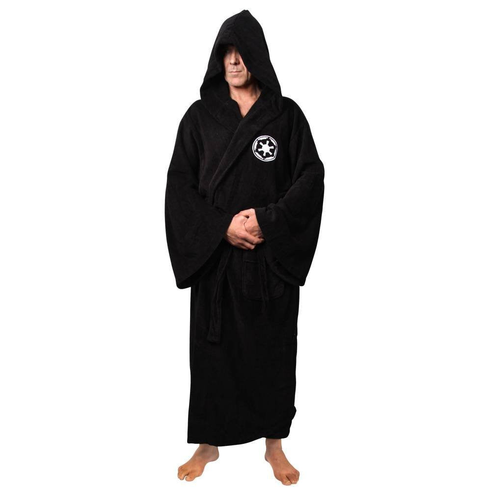 Men's Hooded Flannel Bathrobe - Thick Winter Dressing Gown for Home Comfort and Relaxing Evenings