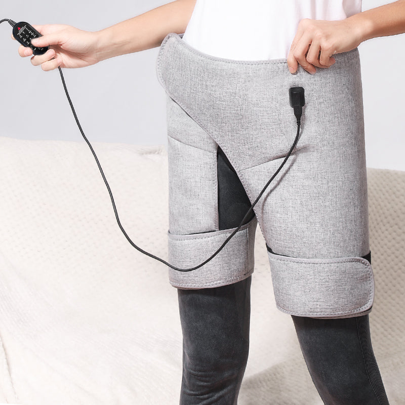 Red Light Heated Hip Support – Electric Vibration Massager for Thigh, Buttock and Muscle Relaxation with Comfortable Warmth for Home Recovery