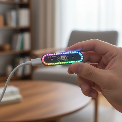 Multi-Effect LED Tail Light – Wireless Colorful Flowing Gradient Breathing Lamp for RC Cars, Aircraft and Drones with Dynamic Flashing Effects