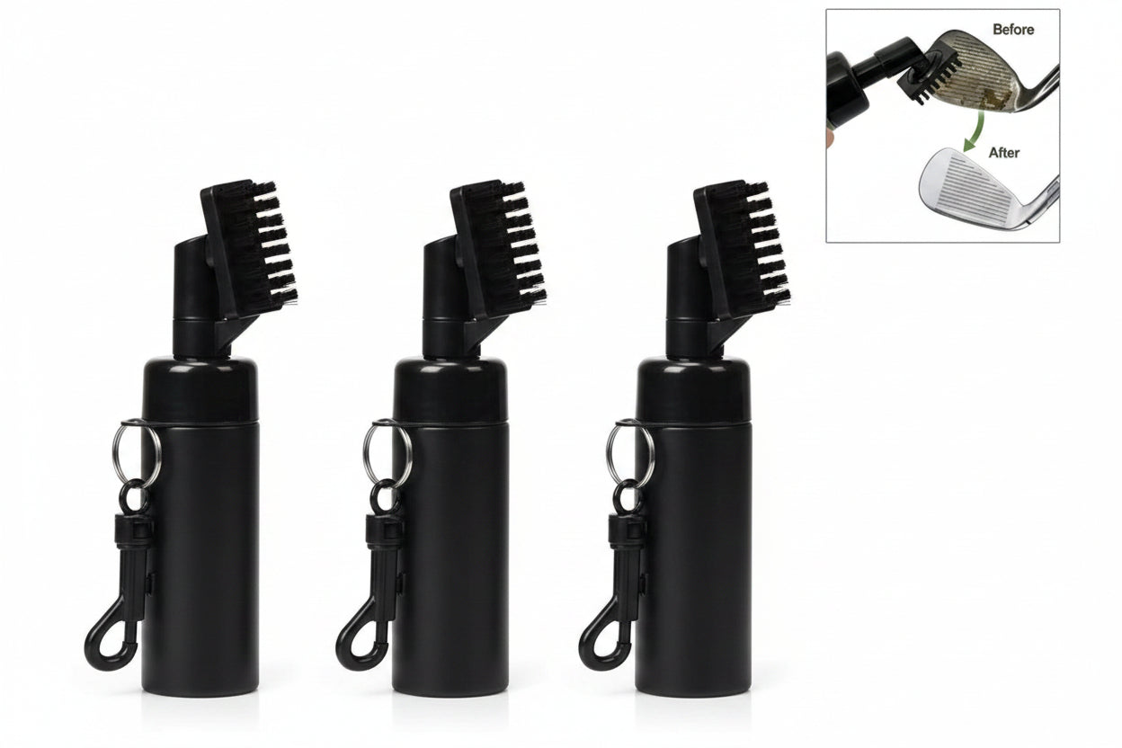 Golf Club Cleaner Brush - Leakproof Water Reservoir Groove Cleaning Tool for Golf Clubs, Irons and Precision Performance Maintenance
